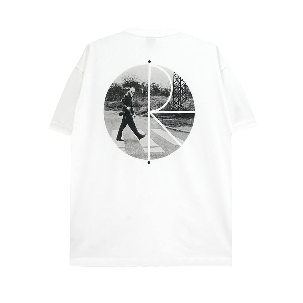 POLAR T-SHIRT  ポーラー Tシャツ  FILL LOGO KLEZ CROSSING  WHITE スケートボード スケボー 