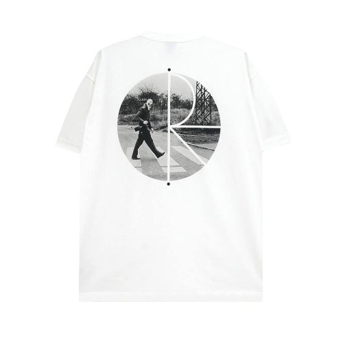 POLAR T-SHIRT  ポーラー Tシャツ  FILL LOGO KLEZ CROSSING  WHITE スケートボード スケボー 