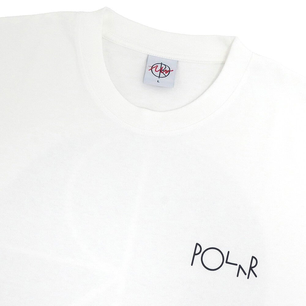POLAR T-SHIRT  ポーラー Tシャツ  FILL LOGO KLEZ CROSSING  WHITE スケートボード スケボー 2