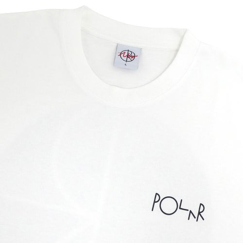 POLAR T-SHIRT  ポーラー Tシャツ  FILL LOGO KLEZ CROSSING  WHITE スケートボード スケボー 2