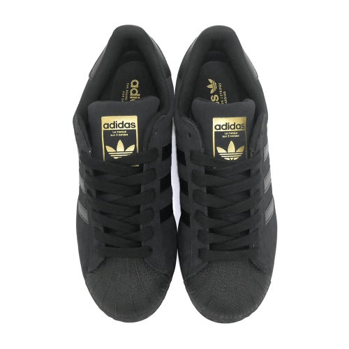 ADIDAS SKATEBOARDING SHOES アディダススケートボーディング シューズ スニーカー スーパースター SUPERSTAR ADV BLACK/BLACK/GOLD KZ8893 スケートボード スケボー 2
