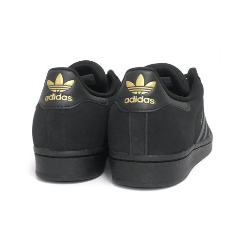 ADIDAS SKATEBOARDING SHOES アディダススケートボーディング シューズ スニーカー スーパースター SUPERSTAR ADV BLACK/BLACK/GOLD KZ8893 スケートボード スケボー 3