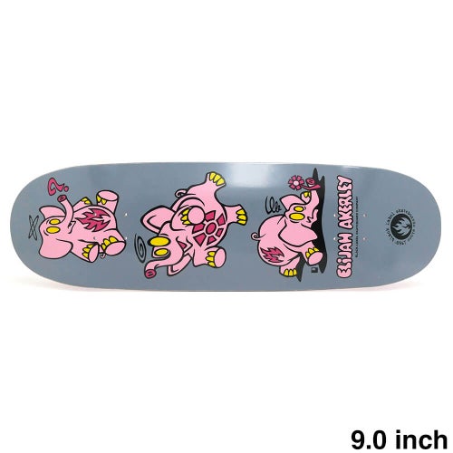BLACK LABEL DECK ブラックレーベル デッキ ELIJAH AKERLEY PINK ELEPHANTS GREY 9.0 EGG SHAPE スケートボード スケボー 1