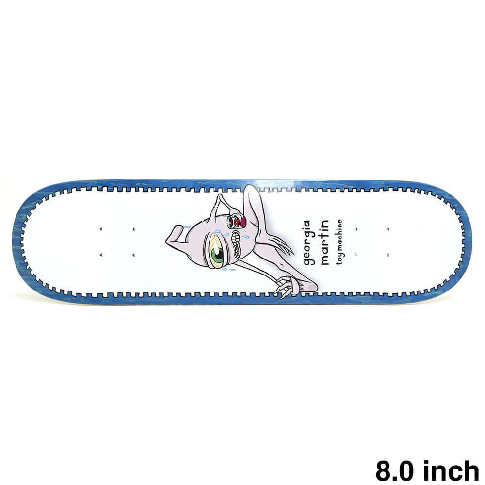 TOY MACHINE DECK トイマシーン デッキ GEORGIA MARTIN STRETCH BLUE STAIN 8.0 スケートボード スケボー 1