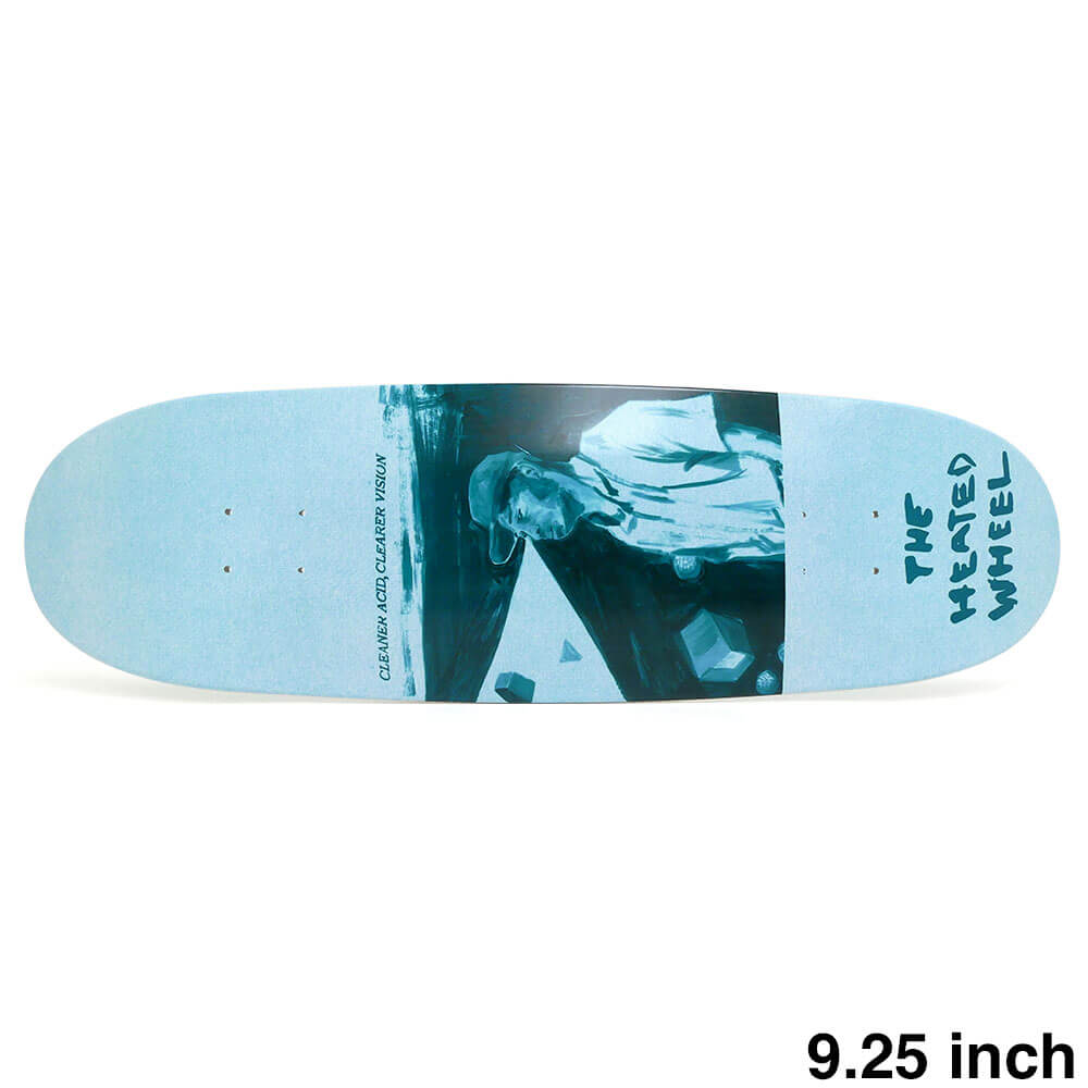 HEATED WHEEL DECK ヒーテッドウィール デッキ TEAM CLEANER ACID 9.25 90's EGG SHAPE スケートボード スケボー 1