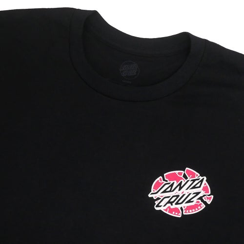 SANTA CRUZ T-SHIRT サンタクルーズ  Tシャツ  GRABKE EXPLODING DOT  BLACK スケートボード スケボー 2
