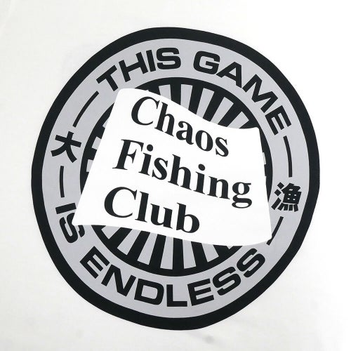 CHAOS FISHING CLUB LONG SLEEVE  カオスフィッシングクラブ  ロングスリーブTシャツ  ENDLESS GAME  WHITE  スケートボード スケボー 3
