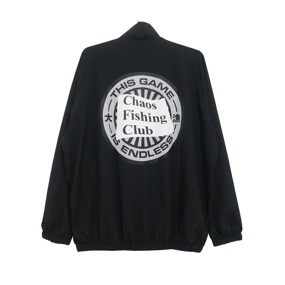 CHAOS FISHING CLUB JACKET カオスフィッシングクラブ  ジャケット  ENDLESS GAME TRACK JKT  BLACK  スケートボード スケボー 