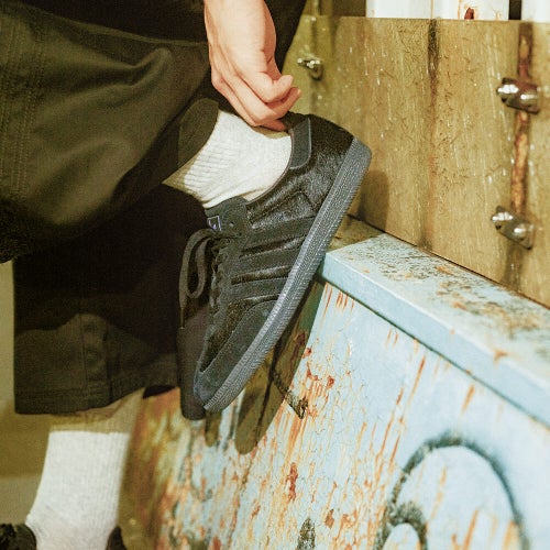 ADIDAS SKATEBOARDING SHOES アディダススケートボーディング シューズ スニーカー サンバ SAMBA ADV JP BLACK/BLACK/BLACK HQ5680 スケートボード スケボー 9