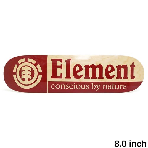 ELEMENT DECK エレメント デッキ TEAM SECTION CBN RED 8.0 スケートボード スケボー 1
