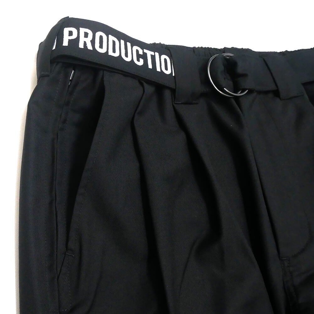 TIGHTBOOTH（TBPR） PANTS タイトブース  パンツ ジーンズ  BAGGY SLACKS BLACK  スケートボード スケボー 1