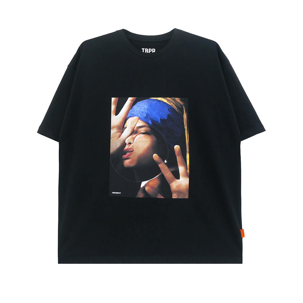 TIGHTBOOTH（TBPR）T-SHIRT タイトブース  Tシャツ  DISTORTION  BLACK  スケートボード スケボー 