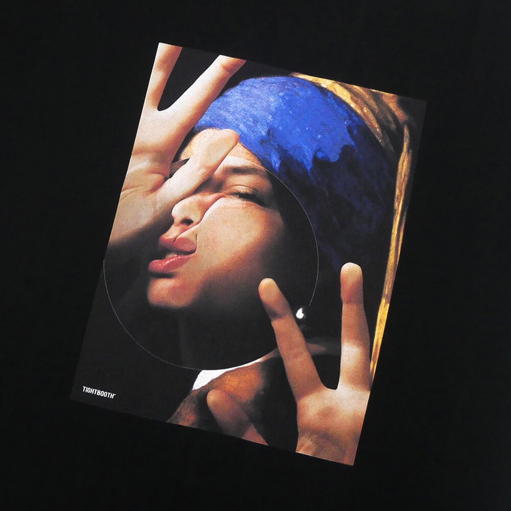 TIGHTBOOTH（TBPR）T-SHIRT タイトブース  Tシャツ  DISTORTION  BLACK  スケートボード スケボー 1