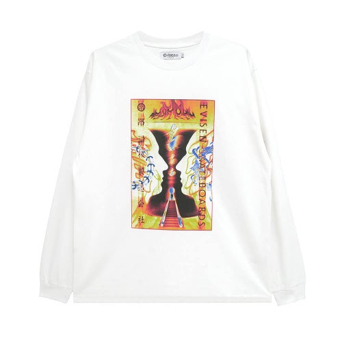 EVISEN LONG SLEEVE エビセン  ロングスリーブTシャツ  VASE  WHITE  スケートボード スケボー 