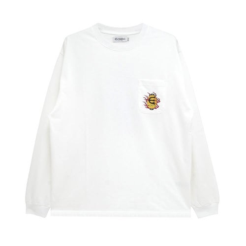EVISEN LONG SLEEVE  エビセン  ロングスリーブTシャツ  HYAKKI YAENZU  WHITE  スケートボード スケボー 1