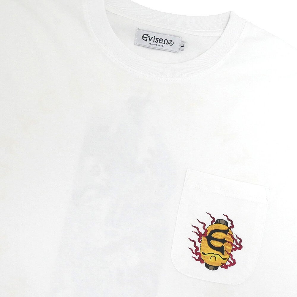 EVISEN LONG SLEEVE  エビセン  ロングスリーブTシャツ  HYAKKI YAENZU  WHITE  スケートボード スケボー 2