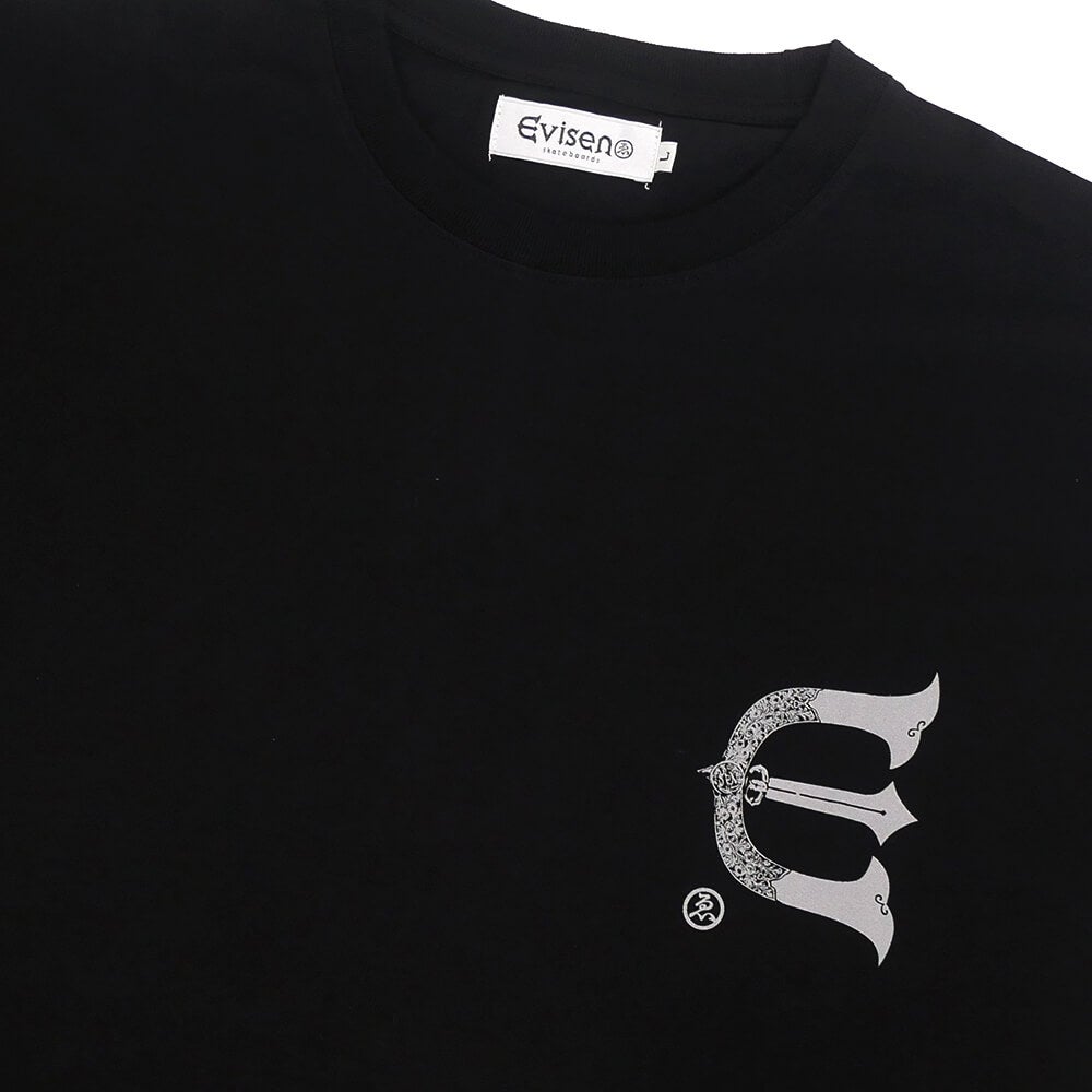 EVISEN T-SHIRT エビセン  Tシャツ  DIAMOND  BLACK  スケートボード スケボー 2