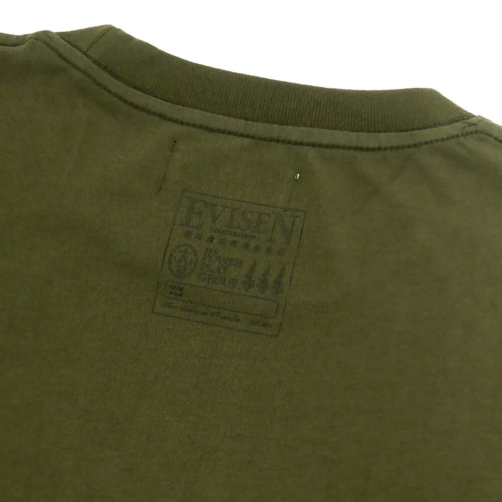 EVISEN T-SHIRT  エビセン  Tシャツ  E LOGO  KHAKI  スケートボード スケボー 2
