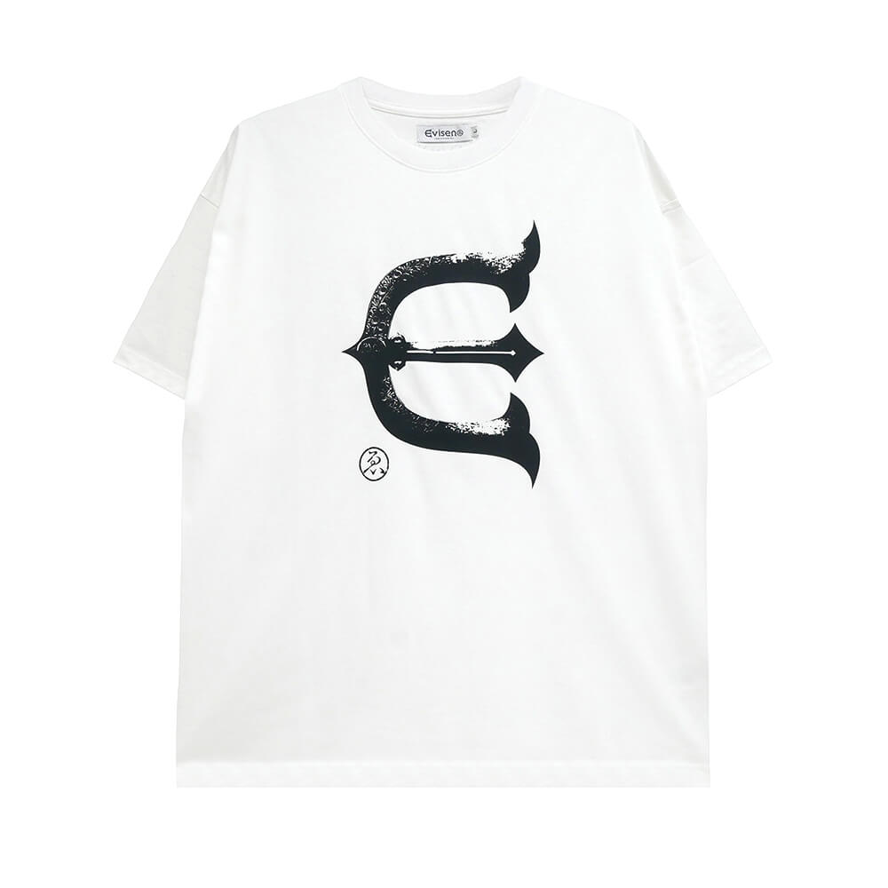 EVISEN T-SHIRT > エビセン  Tシャツ  E LOGO  WHITE  スケートボード スケボー 