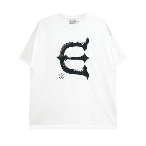 EVISEN T-SHIRT > エビセン  Tシャツ  E LOGO  WHITE  スケートボード スケボー 