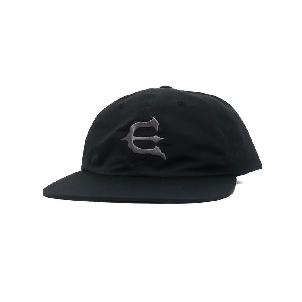 EVISEN CAP エビセン  キャップ  ONE-UP 6 PANEL BLACK スケートボード スケボー 