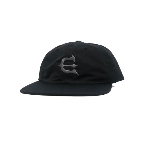 EVISEN CAP エビセン  キャップ  ONE-UP 6 PANEL BLACK スケートボード スケボー 