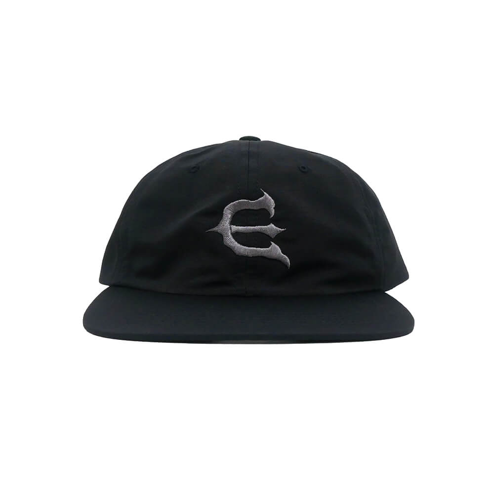 EVISEN CAP エビセン  キャップ  ONE-UP 6 PANEL BLACK スケートボード スケボー 1