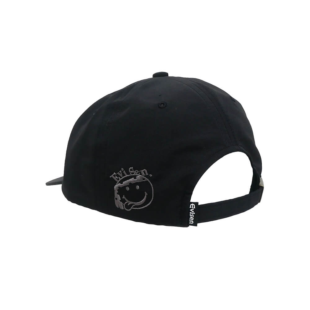 EVISEN CAP エビセン  キャップ  ONE-UP 6 PANEL BLACK スケートボード スケボー 2