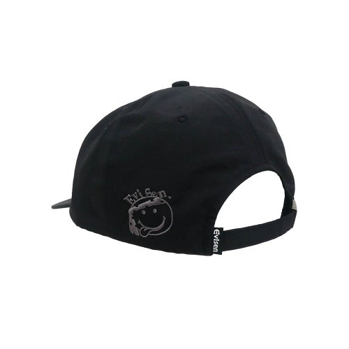 EVISEN CAP エビセン  キャップ  ONE-UP 6 PANEL BLACK スケートボード スケボー 2