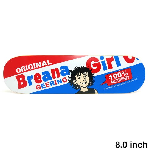 GIRL DECK ガール デッキ BREANA GEERING BUBBLE GUM 8.0 スケートボード スケボー 1
