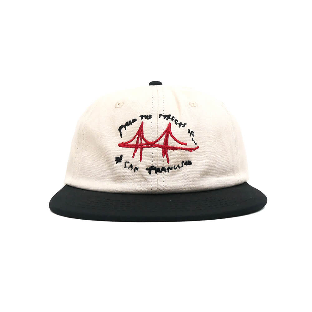 LOOP HOLE CAP  ループホール キャップ  FROM THE STREETS  CREAM/BLACK  スケートボード スケボー 1