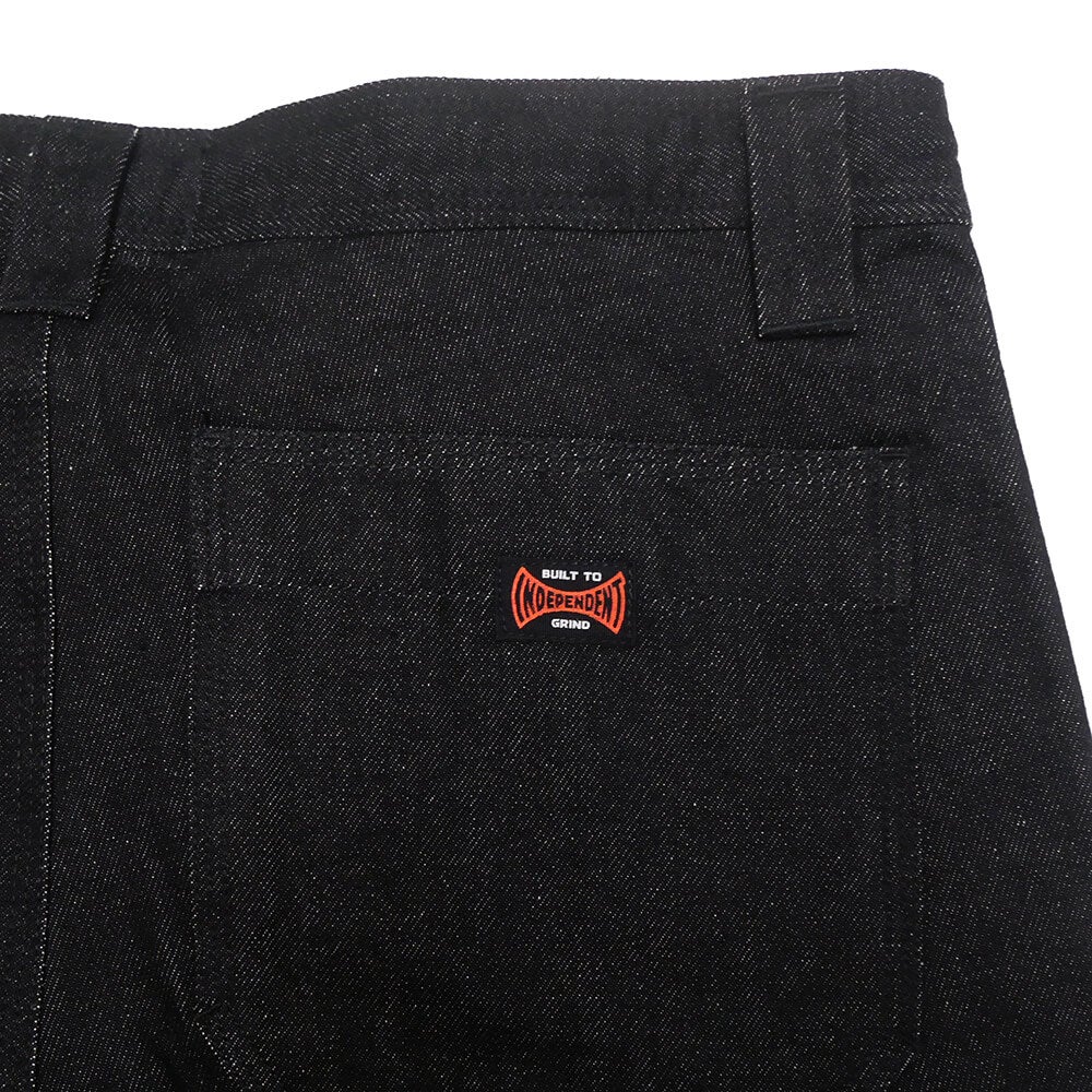 INDEPENDENT PANTS  インディペンデント パンツ ジーンズ  BUILT TO GRIND DOUBLE KNEE  WASHED BLACK   スケートボード スケボー 5