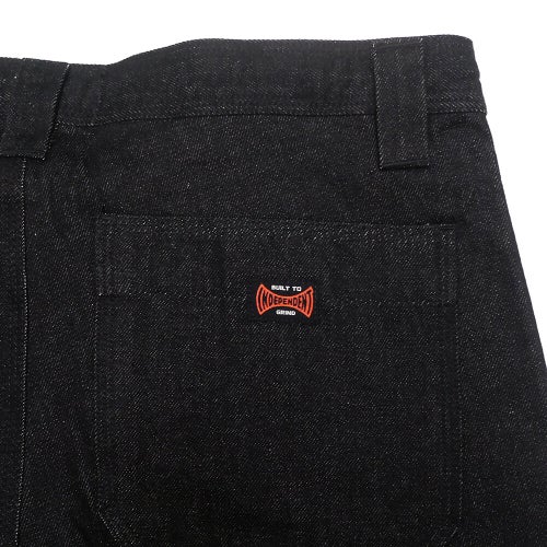 INDEPENDENT PANTS  インディペンデント パンツ ジーンズ  BUILT TO GRIND DOUBLE KNEE  WASHED BLACK   スケートボード スケボー 5