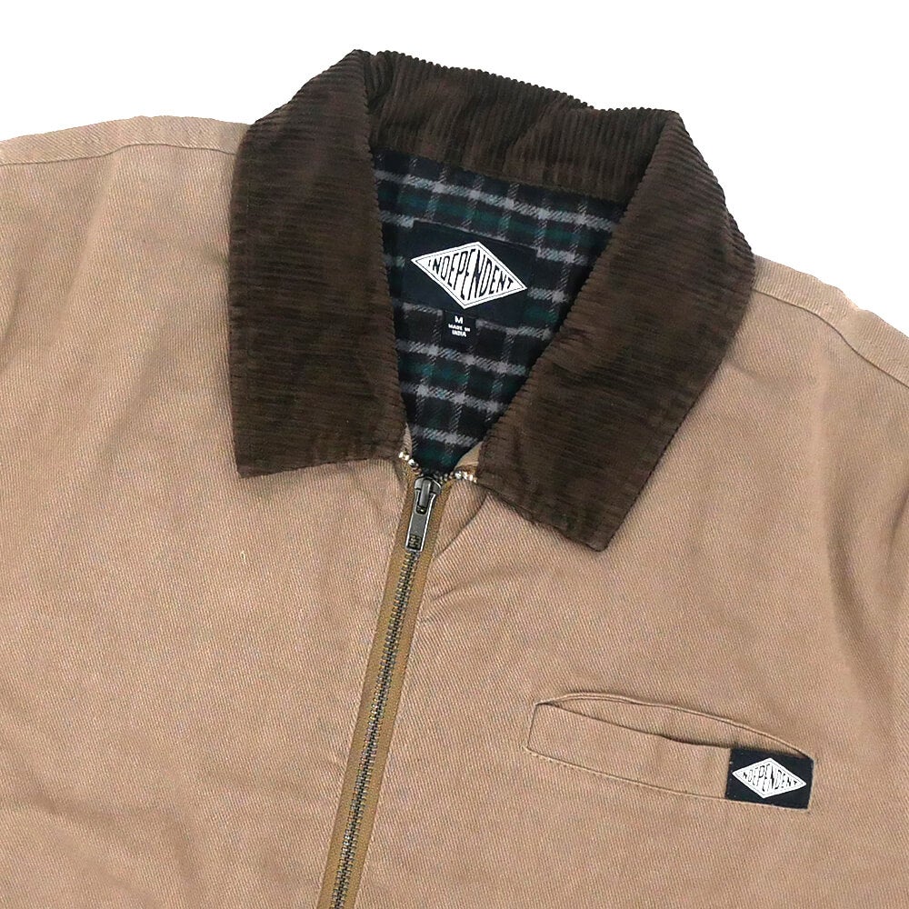 INDEPENDENT JACKET  インディペンデント  ジャケット  FREE ON THE STREET WORK  DARK SAND<br>  スケートボード スケボー 1