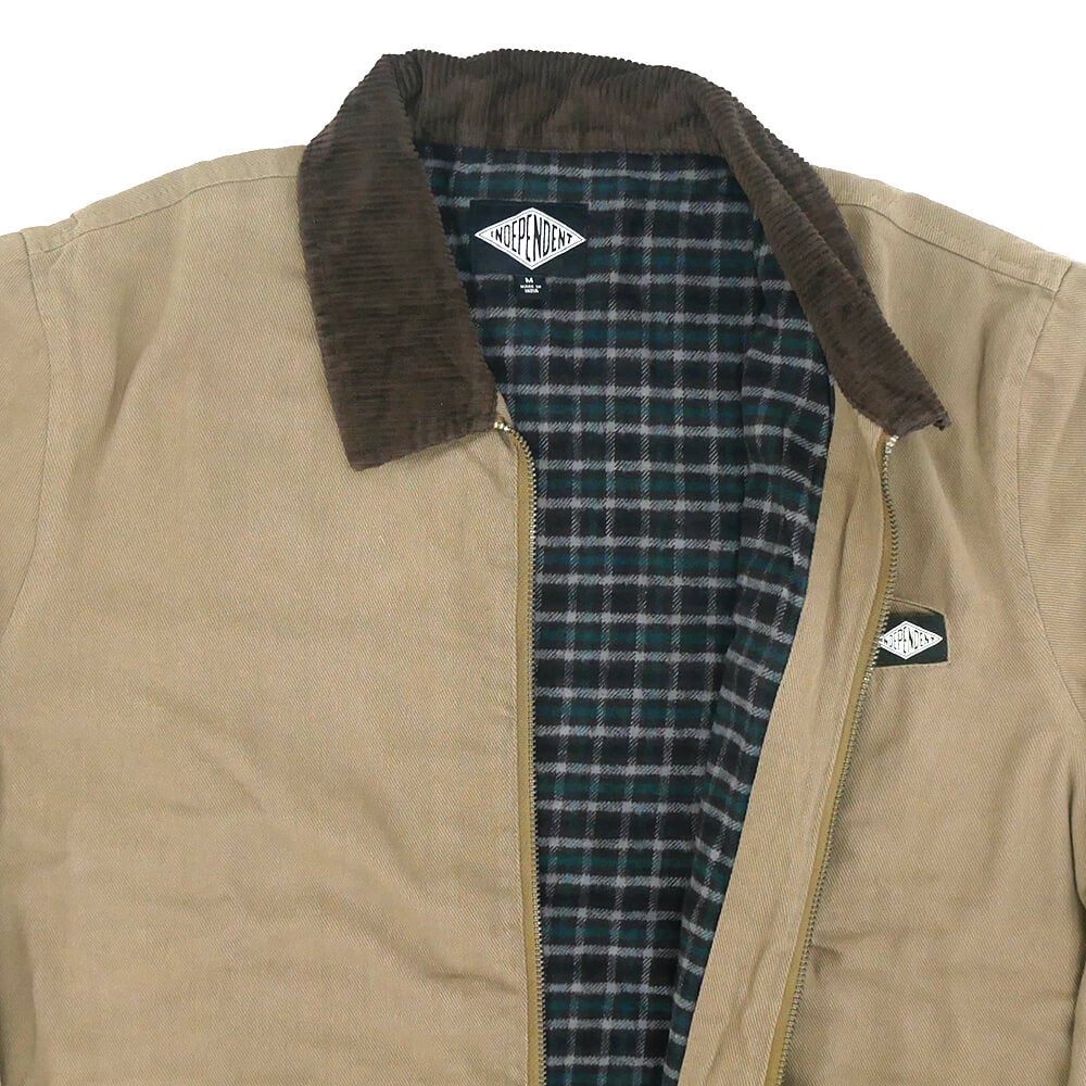 INDEPENDENT JACKET  インディペンデント  ジャケット  FREE ON THE STREET WORK  DARK SAND<br>  スケートボード スケボー 3