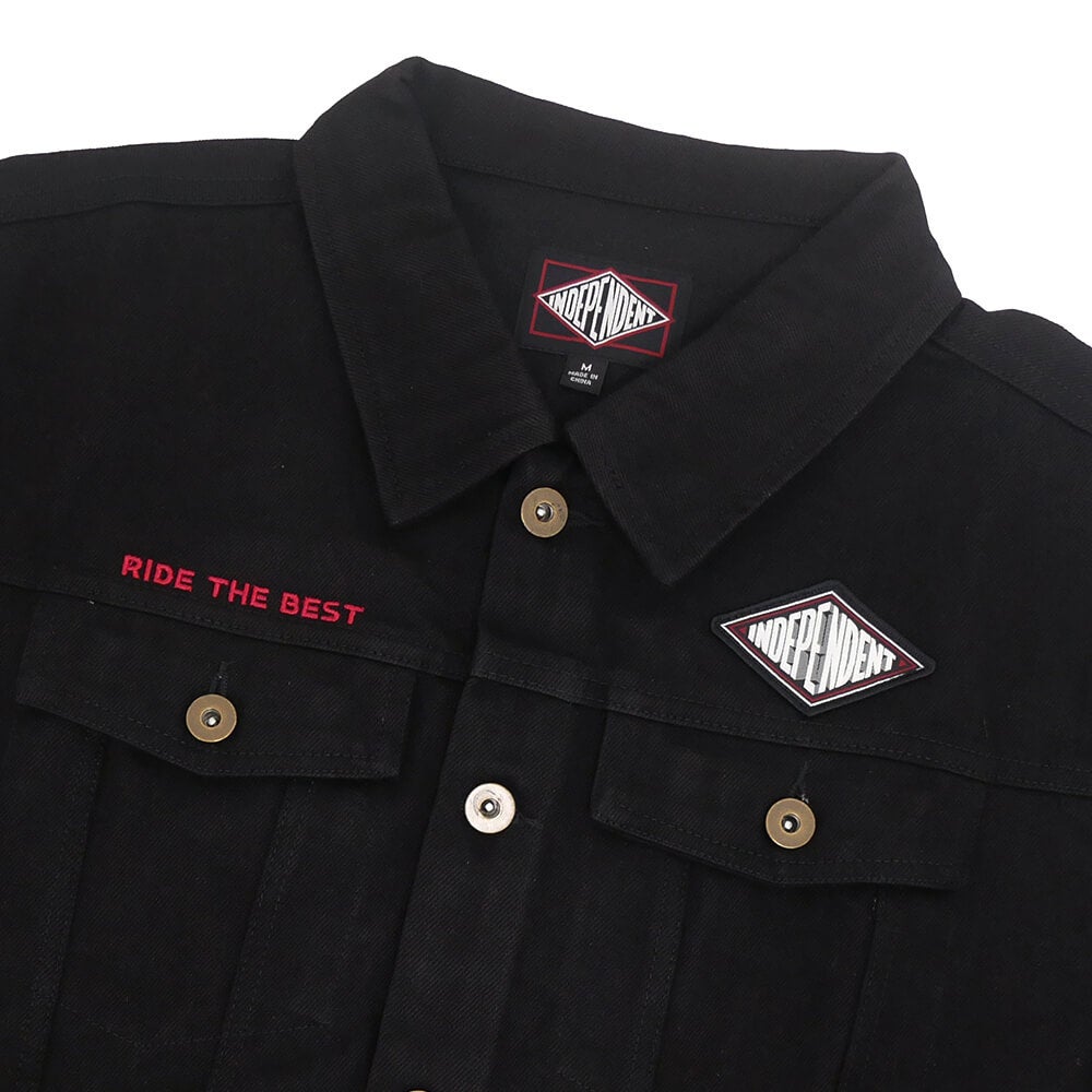 INDEPENDENT JACKET  インディペンデント  ジャケット  DEPTH SUMMIT DENIM  RAW BLACK  スケートボード スケボー 1