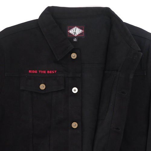 INDEPENDENT JACKET  インディペンデント  ジャケット  DEPTH SUMMIT DENIM  RAW BLACK  スケートボード スケボー 4