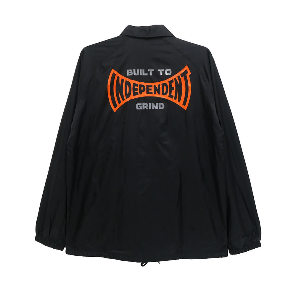 INDEPENDENT JACKET  インディペンデント  ジャケット  BUILT TO GRIND SPAN WINDBREAKER  BLACK  スケートボード スケボー 