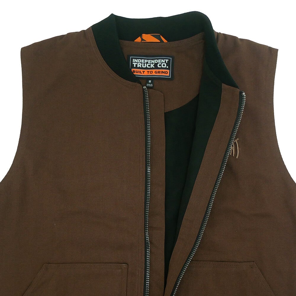 INDEPENDENT JACKET  インディペンデント  ジャケット  BUILT TO GRIND VEST  CHOCOLATE  スケートボード スケボー 3