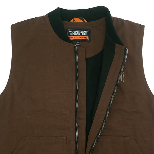 INDEPENDENT JACKET  インディペンデント  ジャケット  BUILT TO GRIND VEST  CHOCOLATE  スケートボード スケボー 3