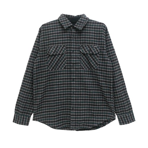 INDEPENDENT LONG SLEEVE  インディペンデント  長袖シャツ  BELMONT FLANNEL SHIRTS  TEAL/GREY/BLACK  スケートボード スケボー 