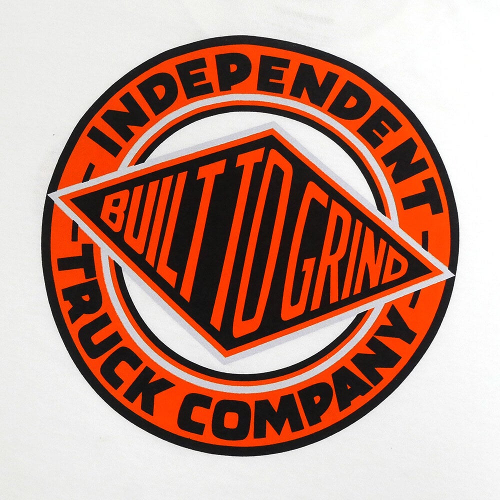 INDEPENDENT T-SHIRT  インディペンデント  Tシャツ  BTG SUMMIT  WHITE/ORANGE  スケートボード スケボー 3
