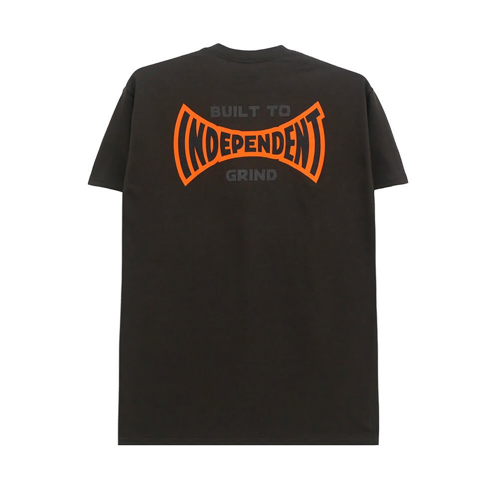 INDEPENDENT T-SHIRT  インディペンデント  Tシャツ  BUILT TO GRIND SPAN  DARK CHOCOLATE  スケートボード スケボー 