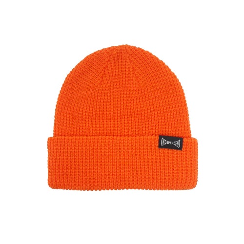 INDEPENDENT KNITCAP  インディペンデント  ニットキャップ  BUILT TO GRIND WAFFLE BEANIE  ORANGE  スケートボード スケボー 