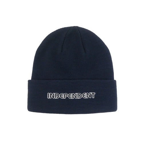 INDEPENDENT KNITCAP  インディペンデント ニットキャップ  GROUND WORK BEANIE  NAVY  スケートボード スケボー 