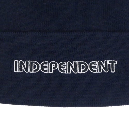 INDEPENDENT KNITCAP  インディペンデント ニットキャップ  GROUND WORK BEANIE  NAVY  スケートボード スケボー 2