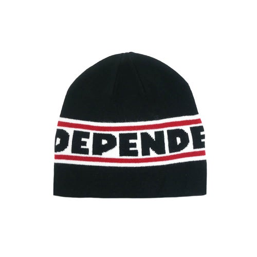 INDEPENDENT KNITCAP  インディペンデント  ニットキャップ  BAR LOGO SKULL BEANIE  BLACK  スケートボード スケボー 