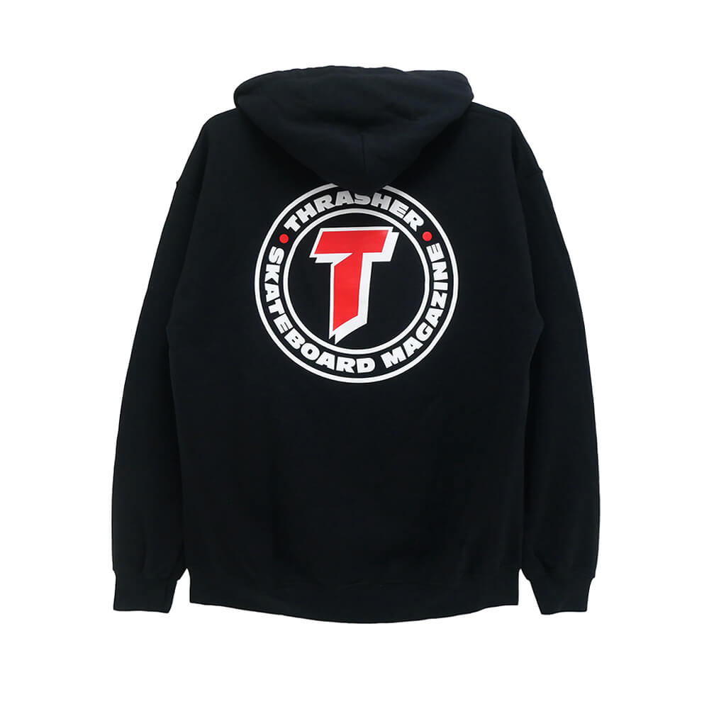 THRASHER HOOD スラッシャー パーカー NUMBER 1 REDUX BLACK（US企画）  スケートボード スケボー 
