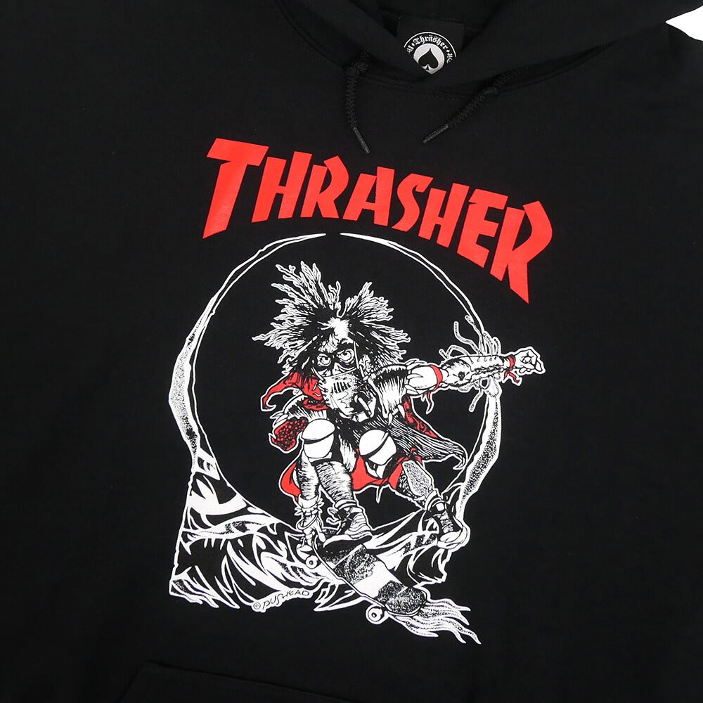 THRASHERHOODスラッシャーパーカーOUTLAWBLACK（US企画）スケートボードスケボー 1