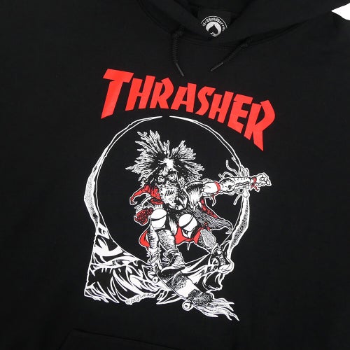 THRASHERHOODスラッシャーパーカーOUTLAWBLACK（US企画）スケートボードスケボー 1